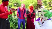 Hulk Loses His HEAD! w Spiderman Frozen Elsa Joker & Candy! Funny Superhero Video
