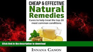 Best books  Natural Remedies that are Cheap   Effective (plus FREE bonus inside): Cures to help