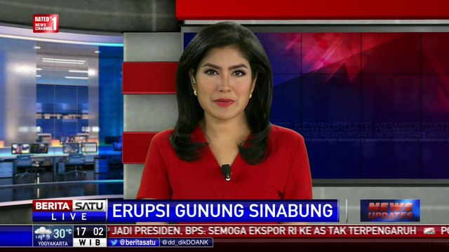 Sinabung Terus Muntahkan Gumpalan Abu Vulkanik