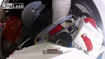 Awesome new first-person view of Felix Baumgartners space jump