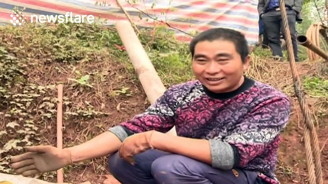 Chinese villagers find flammable gas in water well