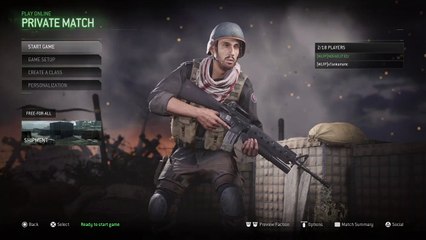 Modern Warfare Quick Scope, No Scope Private Match