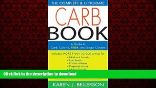 Best books  The Complete and Up-to-Date Carb Book: A Guide to Carb, Calorie, Fiber, and Sugar