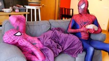 New Superheroes Funny Movie: Spidergirl & Spiderman Become Pink Mermaid vs Joker ft Frozen Elsa