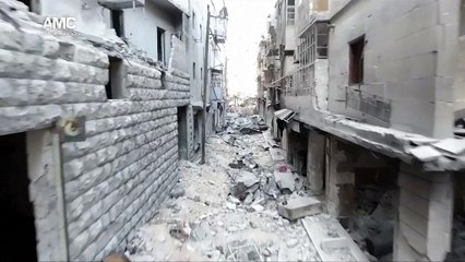 Drone footage shows the extent of Aleppo's destruction