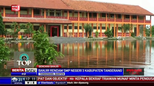 Kebanjiran, Kegiatan Belajar SMPN 3 Pasar Kemis Diliburkan