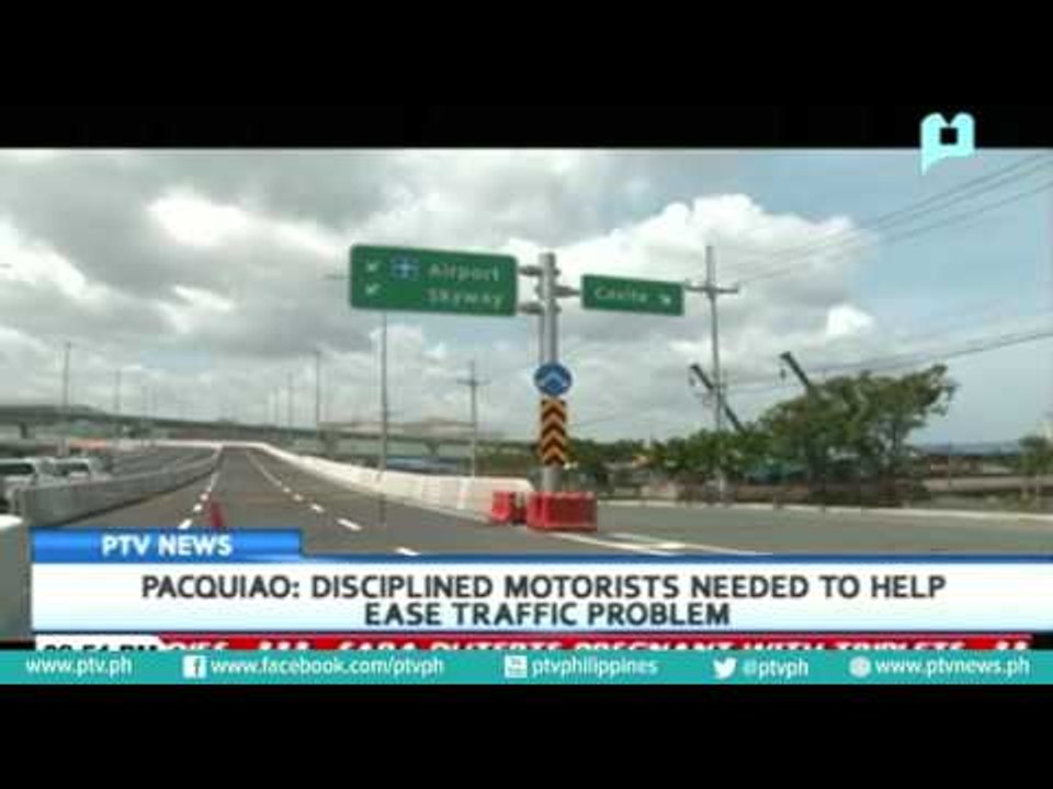 Pacquiao: Disciplined motorists needed to help ease traffic problem