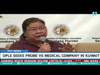Ople seeks probe vs. Medical company in Kuwait