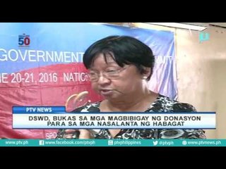 DSWD bukas sa mga magbibigay ng donasyon para sa mga nasalanta ng Habagat