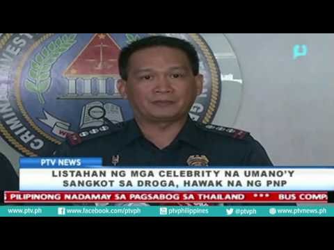 Listahan ng mga celebrity na umano'y sangkot sa droga, hawak na ng PNP