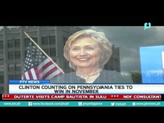 Clinton counting on Pennsylvania ties to win in November