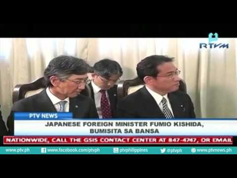 Japanese Foreign Minister Fumio Kishida, bumisita sa bansa