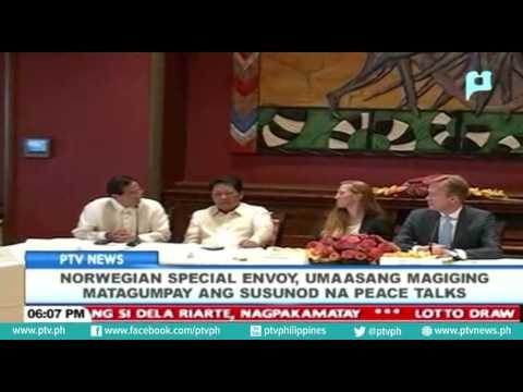 Norwegian Special Envoy, umaasang magiging matagumpay ang susunod na peace talks