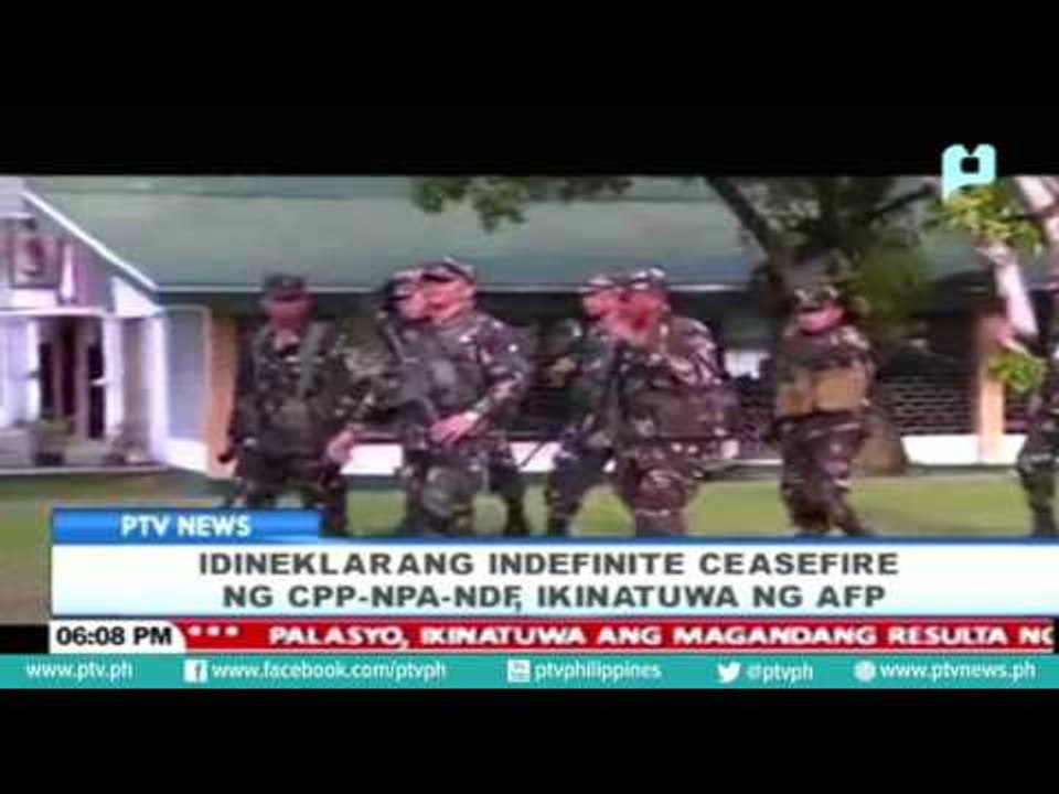 Idineklarang 'indefinite ceasefire' ng CPP-NPA...