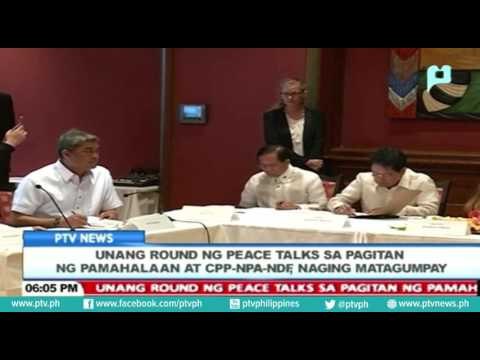 Unang round ng peace talks sa pagitan ng Pamahalaan at CPP-NPA-NDF, naging matagumpay