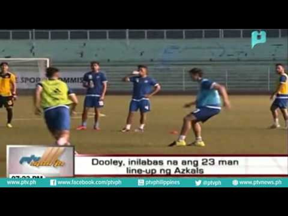 Dooley, inilabas na ang 23 man line-up ng Azkals