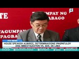 House speaker Alvarez, determinadong ipagpatuloy ang imbestigasyon vs. Sen. De Lima