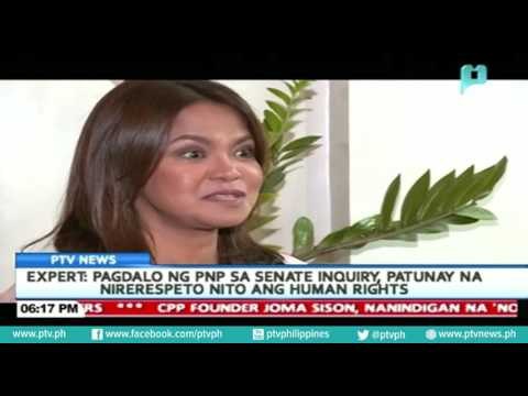 Expert: Pagdalo ng PNP sa Senate inquiry, patunay na nirerespeto nito ang Human Rights