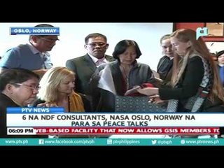 6 na NDF consultants, nasa Oslo, Norway na para sa peace talks
