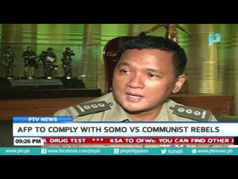 AFP to comply with SOMO vs communist rebels