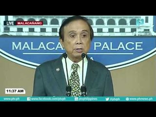 Press conference sa Malacañang Press Center kasama si NEDA Secretary Ernesto Pernia