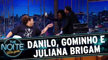 Danilo, Gominho e Juliana brigam no palco