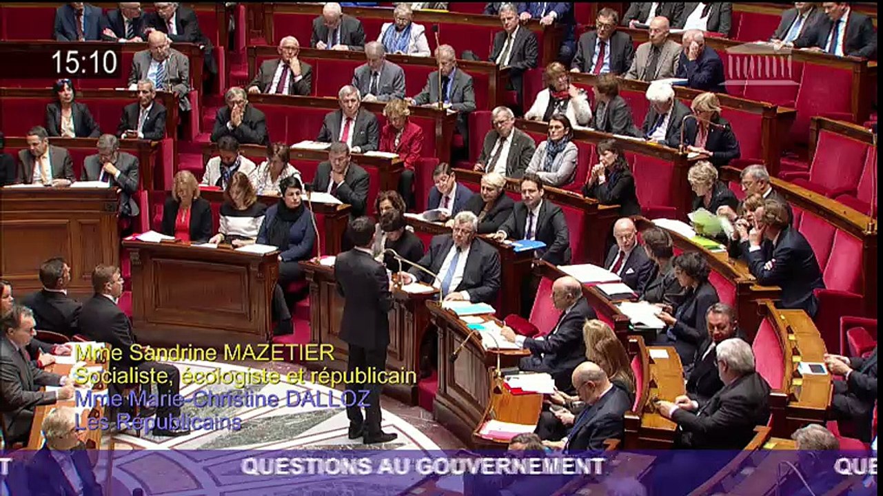 Question au Gouvernement du 15 novembre 2016