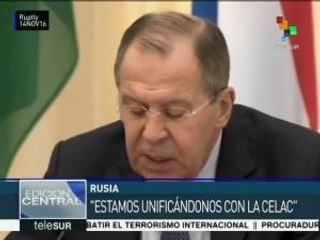 Lavrov destaca cooperación bilateral entre Rusia y la CELAC