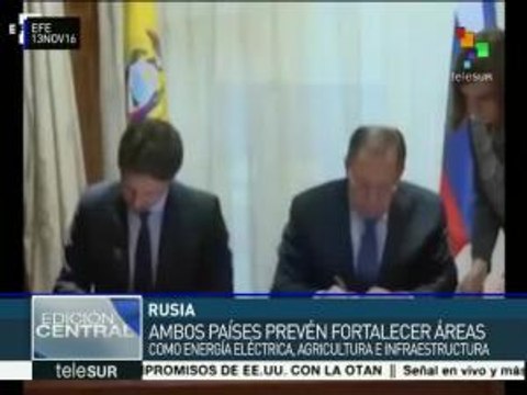 Rusia y Ecuador acuerdan ampliar cooperación bilateral