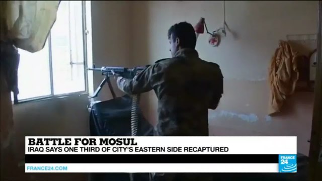 Iraq: Army says 1/3 of Eastern Mosul recaptured, ISIS Group kills civilians to deter support
