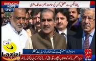 Khawaja Saad Rafique is Bashing on Sheikh Rasheed After Panama Hearing