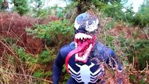 Spiderman vs Venom vs Batman with Big Civil War ! Toy Superhero SpiderMan CARTOON Kids !