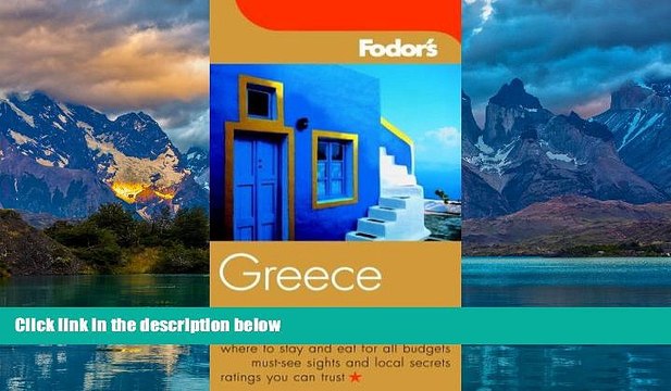 Big Deals Fodor s Greece, 6th Edition (Fodor s Gold Guides) Full Ebooks Most Wanted
