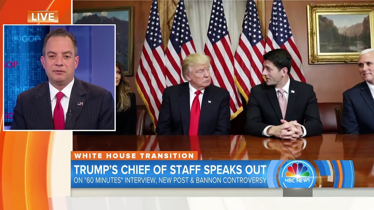 Donald Trump Chief Reince Priebus Defends Steve Bannon As 'Very Smart' And 'Temperate' | TODAY