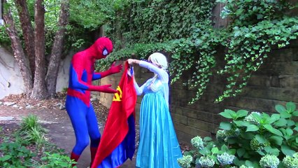 Spiderman becomes bad baby w/ Frozen Elsa, Maleficent, Spiderbaby, Doctor