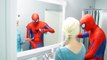 Frozen Elsa Turns Invisible Spiderman Funny Superhero movie in Real life Invisible man in Real life