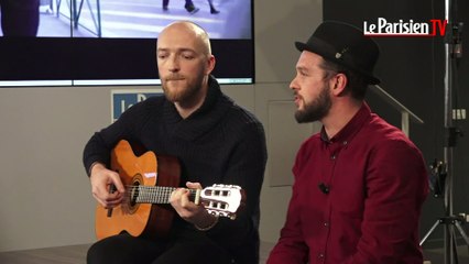 Claudio Capéo chante en live au Parisien