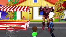 Hot Cross Buns Nursery Rhymes for Children Ironman Cartoon | Hot Cross Buns Rhymes for Babies