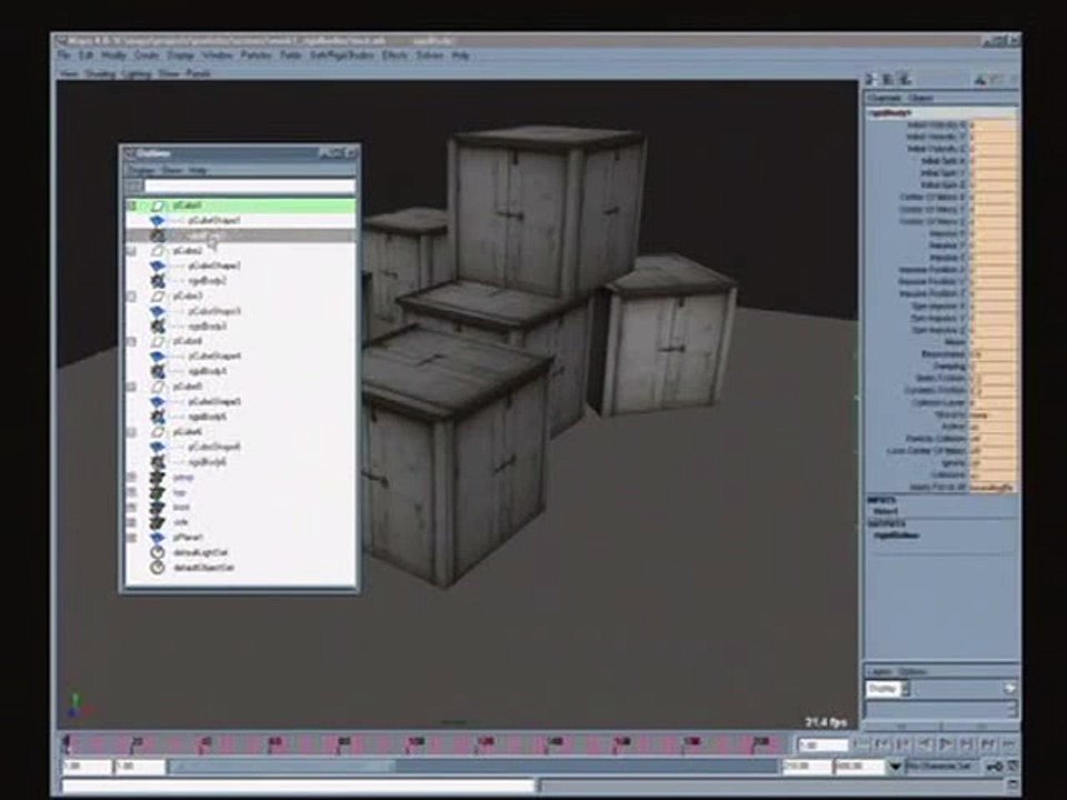 maya-dynamics-Rigid Body-Part-02