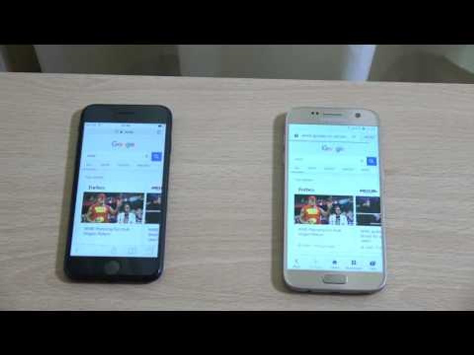 iPhone 7 vs Samsung Galaxy S7 - Speed Test