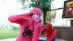 Spiderman & Maleficents Wedding Frozen Elsa, Pink Spidergirl, Joker, Hulk, Iron Man! Superhero F