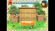Прохождение игры Маша и Медведь Подготовка к школе Задание 3 Собираем мёд с улей