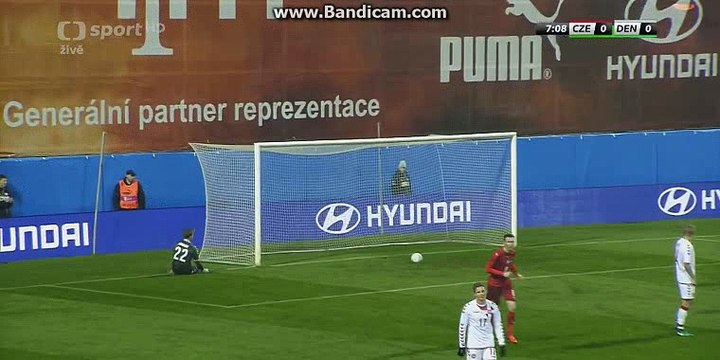 Antonin Barak Goal 1-0 HD Czech Republic vs Denmark 15.11.2016