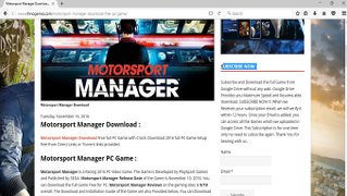 How to Download and Install Motorsport Manager Free on PC Without any Error or Problem !!!