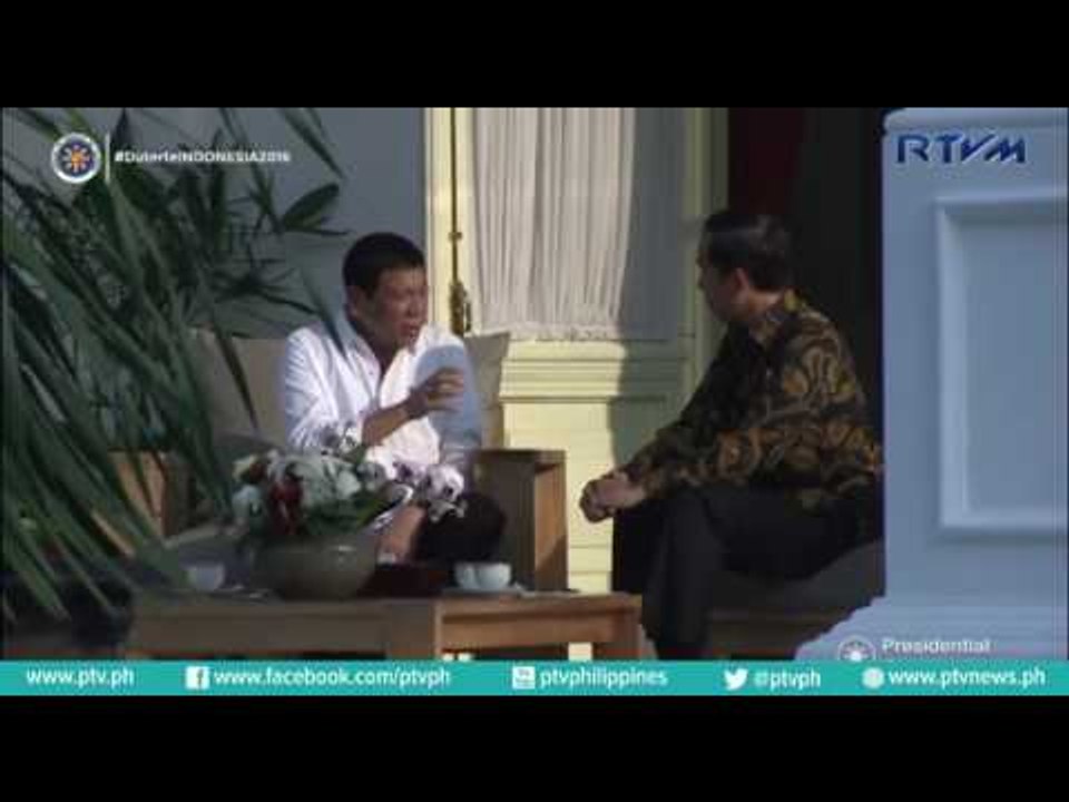 Pres. Duterte and Pres. Widodo Tete-a-tete meeting