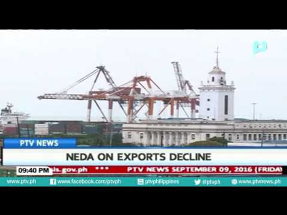 NEDA on exports decline