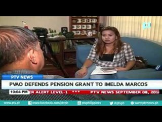 PVAO defends pension grant to Imelda Marcos