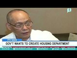 Gov't wants to create housing department