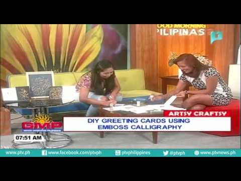 ARTSY CRAFTSY: DIY greeting cards using emboss calligraphy