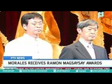 Morales receives Ramon Magsaysay Awards